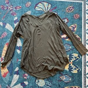 Urban outfitters thermal Henley L button up long sleeve
